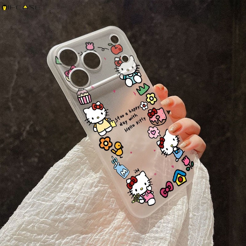 Dành Cho Google Pixel 10 9 8 Pro XL 10A 9A 8A GooglePixel10A Vỏ Điện Thoại Màu Trắng Trong Suốt Hello Kitty Mèo Nơ Nơ Hoa Donut Hoạt Hình Dễ Thương Trong Suốt Vỏ Mềm Mỏng