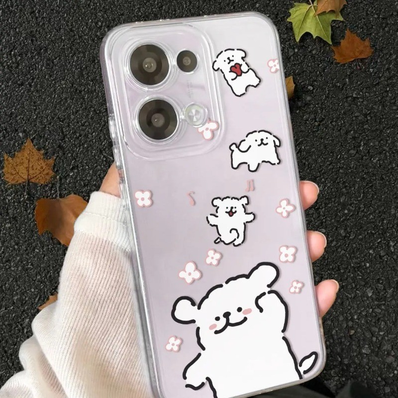 Ốp điện thoại siêu mỏng hình chó dễ thương không có gì Điện thoại 3A Pro 3 2A 2 1 Meizu 22 21 Note 21 20 Pro Note 16 Pro Vỏ hoạt hình đơn giản Vỏ mềm trong suốt