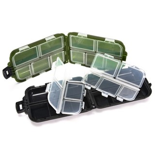 【vạn】Hộp mồi câu hai mặt 10 ngăn di động, chất liệu nhựa ABS bền bỉ, dễ dàng vệ sinh và tái sử dụng nhiều lần