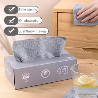 20 / 40 / 60 Chiếc Khăn Lau Nhà Bếp Dùng Một Lần Kéo Ra - Vải Lau Microfiber Siêu Thấm Hút