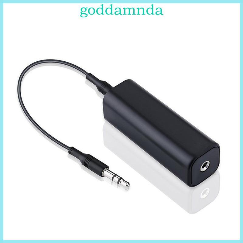 GODD 3 5mm Aux Ground Loop Cách ly tiếng ồn Cáp nhựa Bộ lọc âm thanh trong suốt