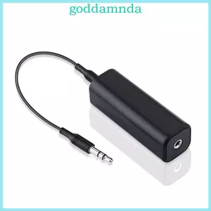 GODD 3 5mm Aux Ground Loop Cách ly tiếng ồn Cáp nhựa Bộ lọc âm thanh trong suốt