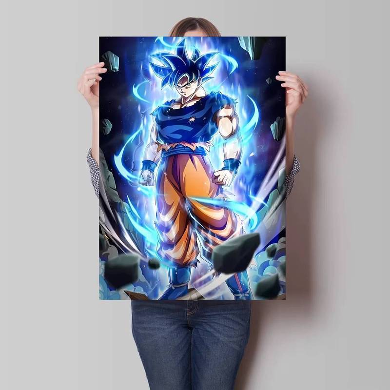 Anime Nhật Bản Dragon Ball Goku Nhân Vật Cổ Điển Poster Canvas In Tường Nghệ Thuật Hiện Đại Phòng Khách Trang Trí Phòng Ngủ Frameless