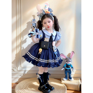 Bé Gái Thỏ Sĩ Quan Judy Quần Áo Trẻ Em Quần Áo Trẻ Em Đầm Công Chúa Gothic