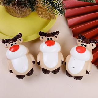 [dreamdreaming] 4 Cây thông Noel Ông già Noel Nai sừng tấm Người tuyết Squeezy Hoạt hình dễ thương Phục hồi chậm Đồ chơi mềm Đồ chơi tái tạo căng thẳng Quà tặng Giáng sinh [zkm]