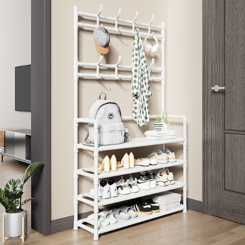 Kệ Giày 5 Tầng Có Màn Che Chống Bụi Tủ Giày Dép Đa Năng Tiết Kiệm Diện Tích, Gọn Gàng Cho Gia Đình