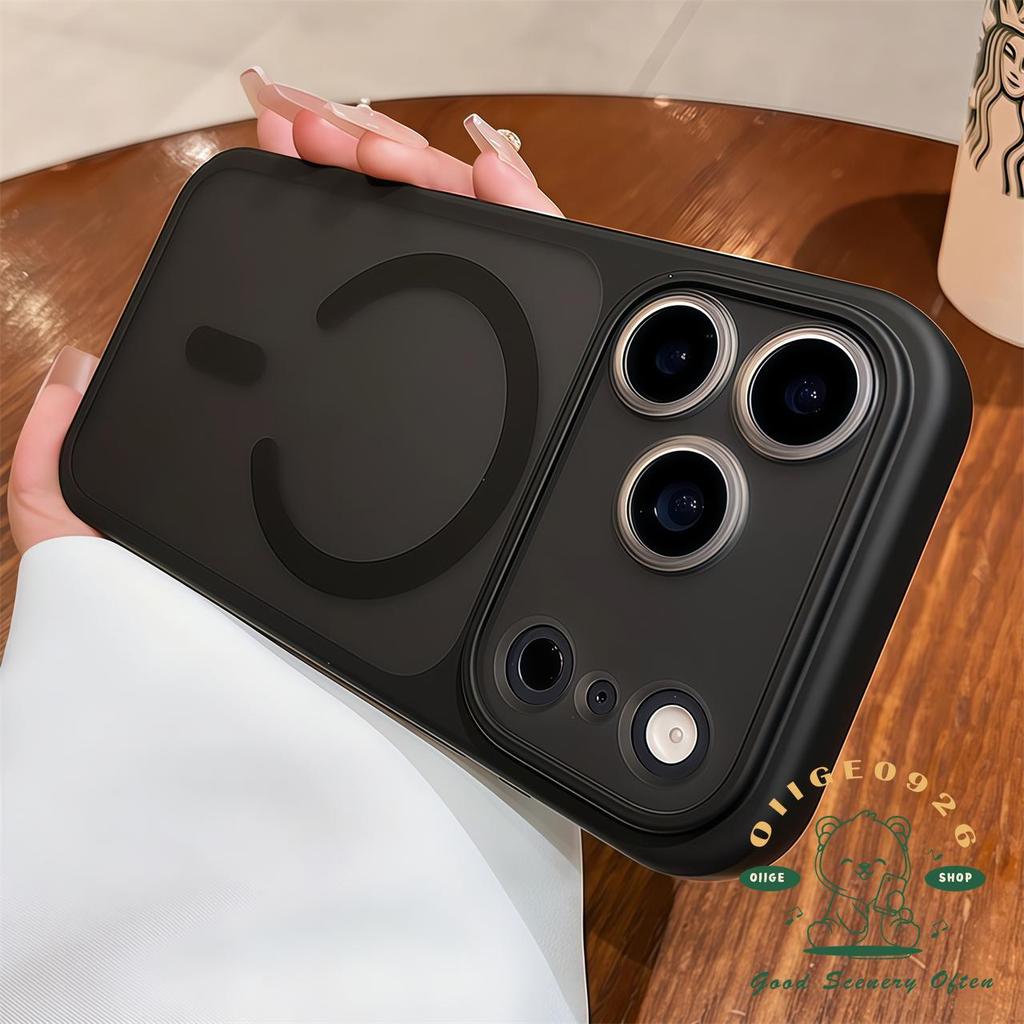 【 Ốp lưng iPhone17 】 Vỏ điện thoại từ tính tẩy tế bào chết da cam iphone17 Pro Max 16 15 14 13 cho vỏ iPhone Vỏ mềm silicon TPU chống sốc