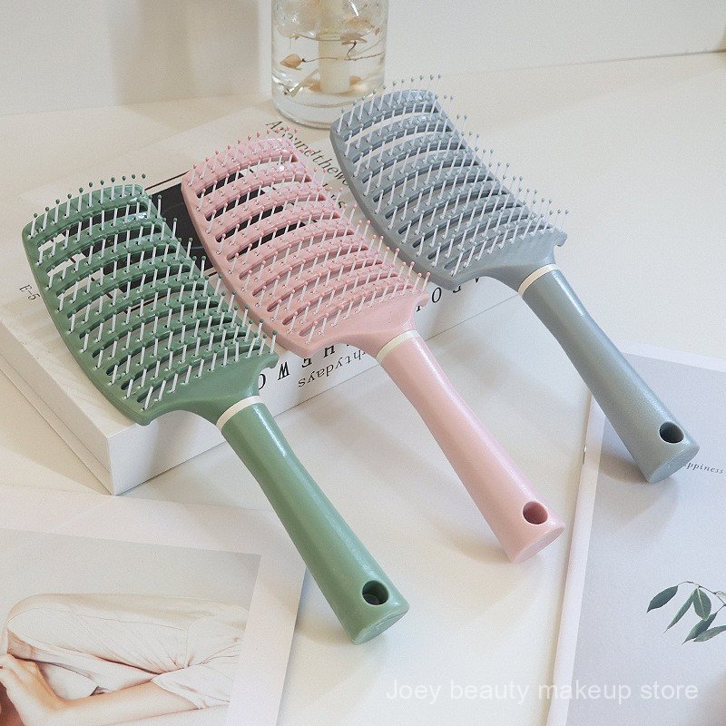 Lược chải lông tạo kiểu tóc xoăn, lược răng rộng làm tóc cho tóc mịn LHWT