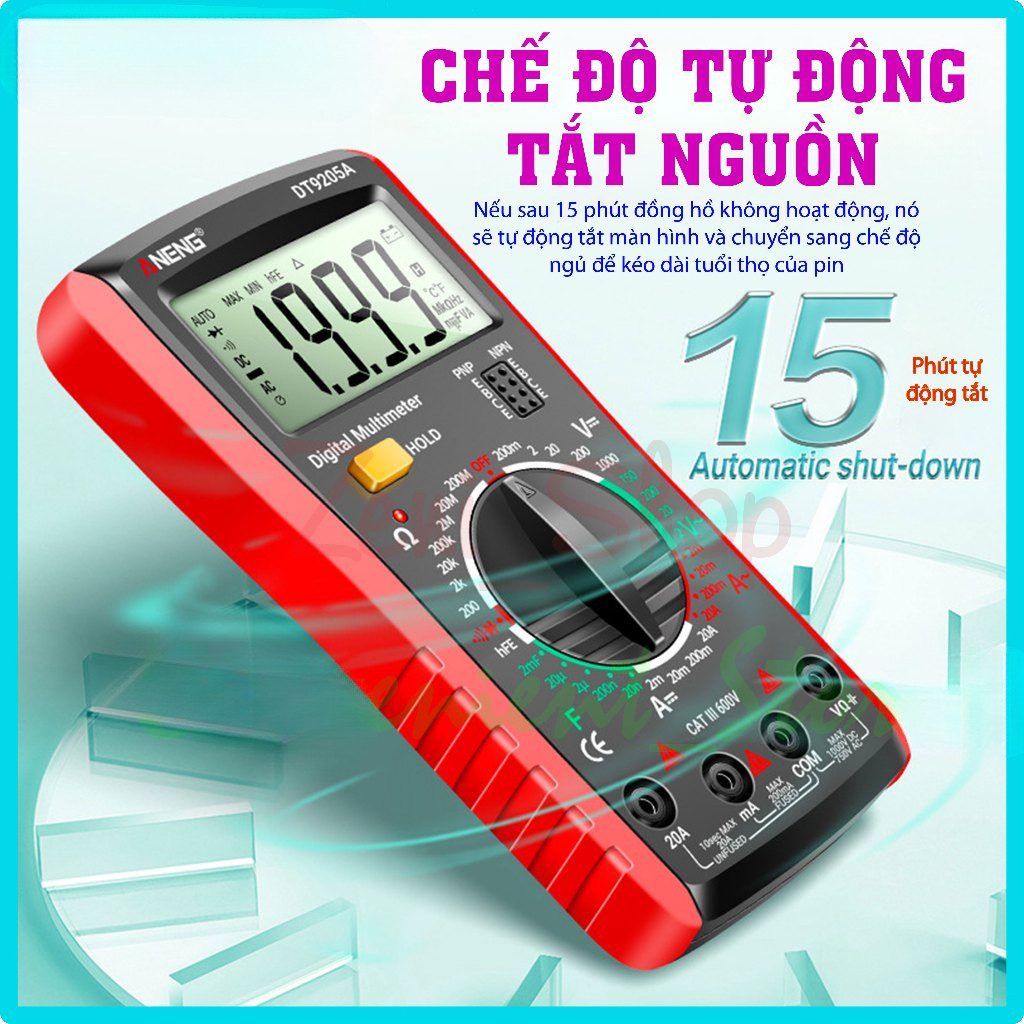 【COD】Đồng hồ vạn năng số màn hình rõ nét, hỗ trợ đo nhiều thông số điện - Dụng cụ kiểm tra và sửa chữa điện tử đa năng