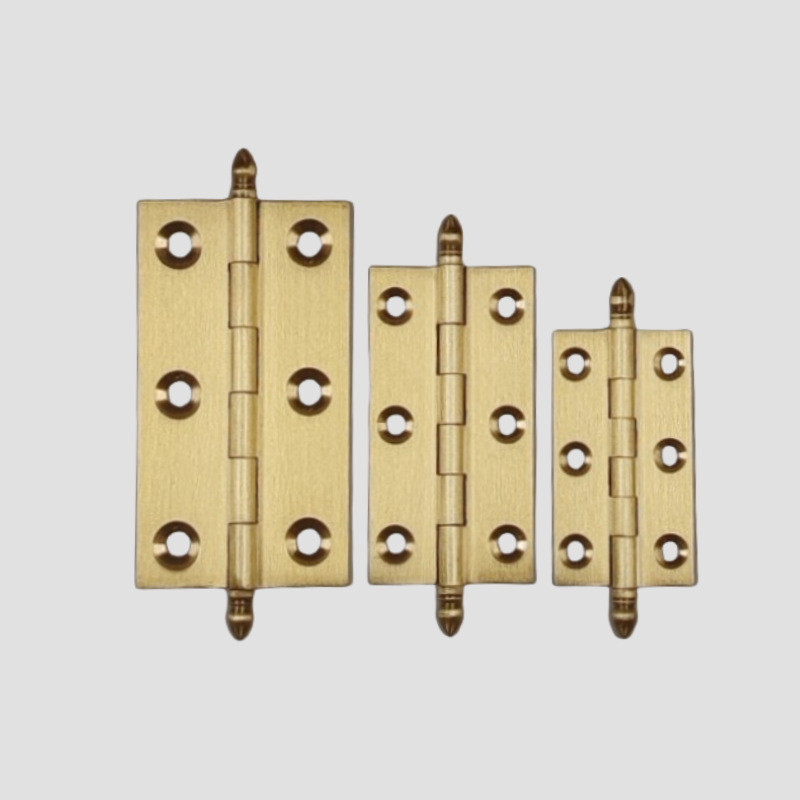 Hàng sẵn có Bản lề bằng đồng thau 3cm 7cm 10cm Hộp bản lề phẳng Cửa tủ Crown Head Tất cả bản lề bằng đồng M9XU