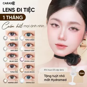 BST Kính áp tròng khoá ẩm 8H-12H 1 Tháng Nhiều Màu CARASE, Lens cận hot trend