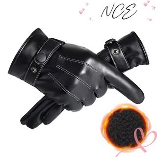 Găng Tay Da NCE, Găng Tay Màn Hình Cảm Ứng Full Finge Ấm Áp, Găng Tay Full Ngón Chống Trơn Trượt Thời Trang Ngoài Trời Mùa Đông