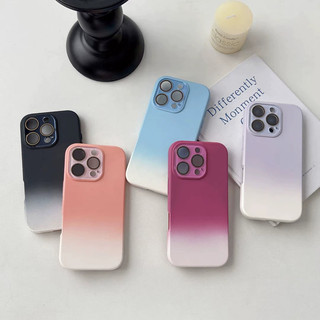 [JLK] Ốp Lưng Cho iPhone 17 Pro Max Air Gradient Màu Mềm Silicon Lỏng Chống Vân Tay Cho iPhone 16 15 14 Plus 13 12 Pro Max Vỏ Chống Sốc