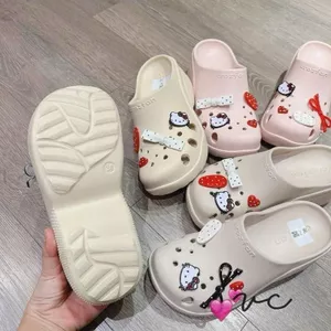 Dép Sục Nhựa Mềm Đế 7p Tôn Dáng Kèm Tick Mèo Dễ Thương