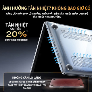 WOLDONE VN Ốp macbook Air M4 M5 M1 M2 M3  Pro 13 14 15 inch Retina Phụ kiện máy tính xách tay