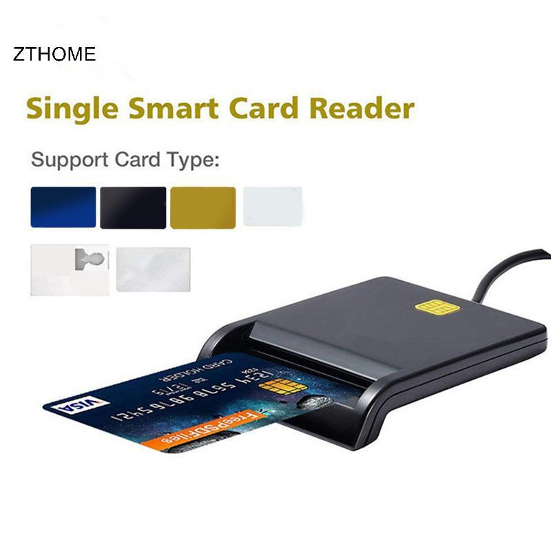Đầu đọc thẻ thông minh USB ZTHOME cho đầu đọc thẻ IC / ID EMV chất lượng cao cho Windows 7 8 10 Linux OS HOT