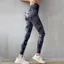 Quần Tập Yoga Cao Cấp Thắt Lưng-Dye Quần Thể Dục Nữ Mặc Ngoài Skinny Chạy Bộ Co Giãn Bụng Narrowing Đào