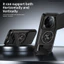 Armor Xoay Ống Kính Trượt Funda Cho Redmi K80 Pro 5G Ốp Lưng Vòng Từ Tính Cho Xiaomi POCO F7 Ultra Ốp Lưng Có Thể Gập Lại Capa