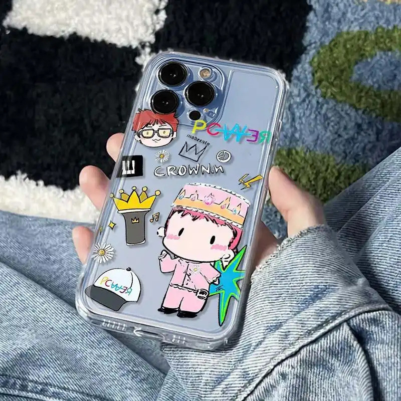 Ốp lưng chống sốc G-Dragon Q-version thiết kế phong cách cá tính độc đáo Bảo Vệ Camera Cấp iPhone 17/16/15/14/13/12/11 M