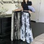Phụ Nữ Mỏng In Hình Rời Rộng Quần Nữ Cao Cấp Phong Cách Trung Hoa Toàn Bộ Quần Cullotes