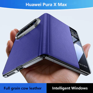 Ốp Da PU Siêu Mỏng Cho Huawei Pura X Max PuraX Max 5G Smart View Từ Flip Chân Đế Bảo Vệ