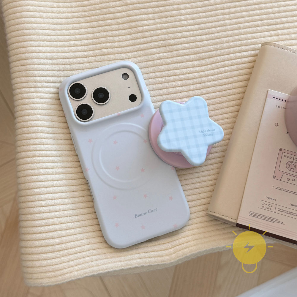 Phone Case For iPhone 17 Pro Max 16 15 14 13 with Griptok TPU Magnetic Soft with Griptok Aesthetic Korean Cute