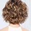 Sẵn sàng giao hàng Nữ xiên Nổ Lông Tơ Ngắn Xoăn Tóc Giả Mũ Đội Đầu WIG-017B