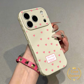 Tương thích với iPhone 17 16 15 13 14 11 12 Pro Max XR X XS Max Air 7 8 Plus SE Full Màn Hình Trái Tim Bong Bóng Trái Tim Màu Hồng