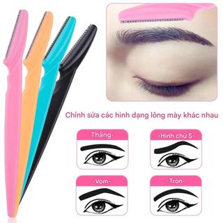 Mẫu Mới - 20 CÂY Dao Cạo Tỉa Chân Mày Có Nắp Đậy - Dao Cạo Lông Mặt Loại Tốt Sắc Bén Giúp Định Hình Chân Mày Sắc Sảo