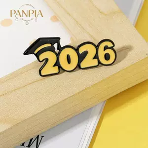 PNPIA- Trâm cài kết cấu kim loại 2 chiếc Bộ ghim lưu niệm tốt nghiệp tùy chỉnh cho kỷ niệm Unisex cho sự kiện
