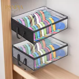 PNPIA- Túi Bảo Quản Mũ Có Thể Gập Lại Không Dệt Chống Bụi Tổ Chức Dung Tích Lớn Quần Áo Chăn Di Chuyển Túi Hành Lý Cho Du Lịch Sử Dụng Tại Nhà