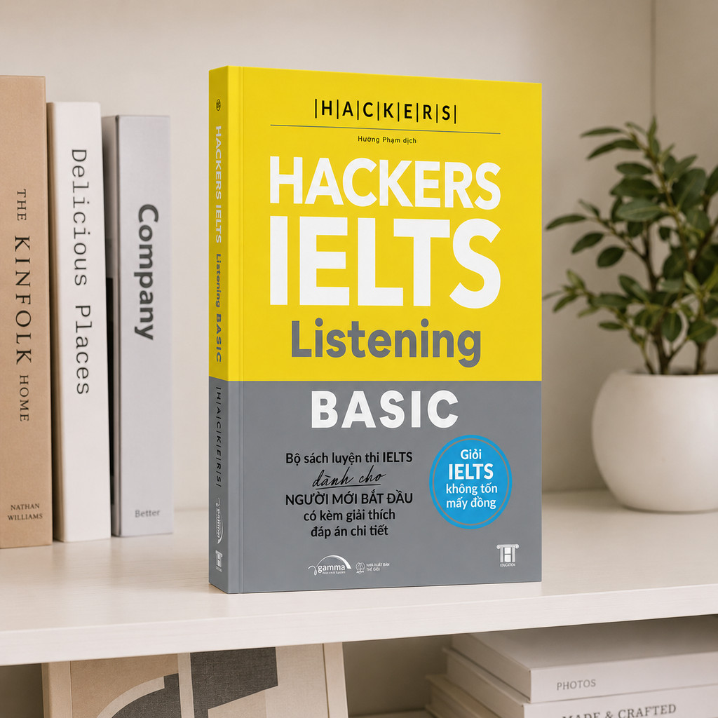 Sách – Hackers IELTS Basic Listening – Tự Học IELTS Từ 3.0-5.5 Kèm Lời Giải Chi Tiết (Gamma Books)