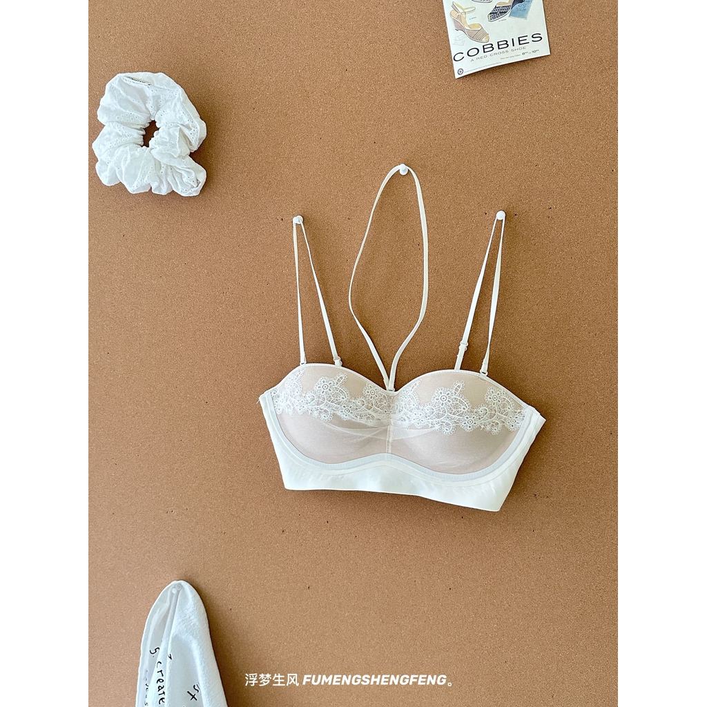 Xương đòn Kill Be Careful French Halter Neck Push-Up Quần lót | Vú Nhỏ Nhìn Lớn Không Vòng Thép Áo Ngực Nhận Mặt Đẹp Lưng Gợi Cảm Thấp Cắt Mặc Paradia Pure Desire