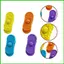 Khối giác quan Kích thước bỏ túi 4 mảnh Tiện ích kết cấu Silicone Fidget Đồ chơi Khối giác quan cho lớp học Du lịch tại nhà saixit2vn