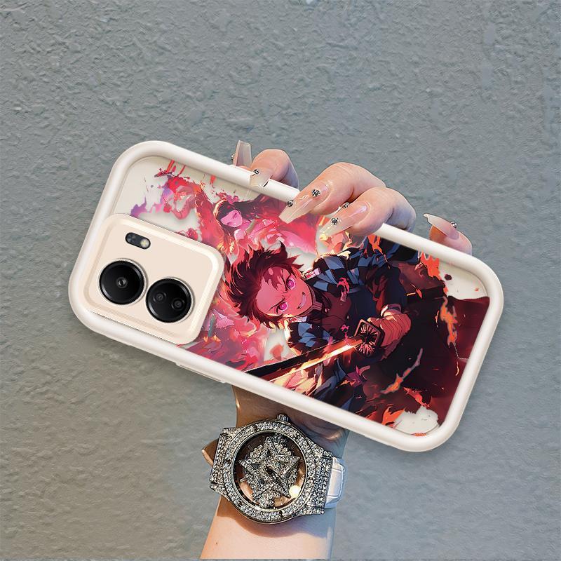 Ốp Lưng Cho OPPO A5X A6 A6X 4G 5G Hoạt Hình Silicon Mềm Đáng Yêu Vỏ Điện Thoại TPU Demon Slayer Sinh Viên Mắt Thiên Thần Chống Sốc Ốp Lưng