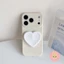 Ốp Điện Thoại Tình Yêu 3D Bên Dễ Thương Cho Vivo X300 X300S X200 FE Pro Mini X200S X200T X100 X100S X90 X90S Vỏ Sang Trọng Trái Tim Đứng Màu Kẹo Vỏ Mềm Chống Sốc