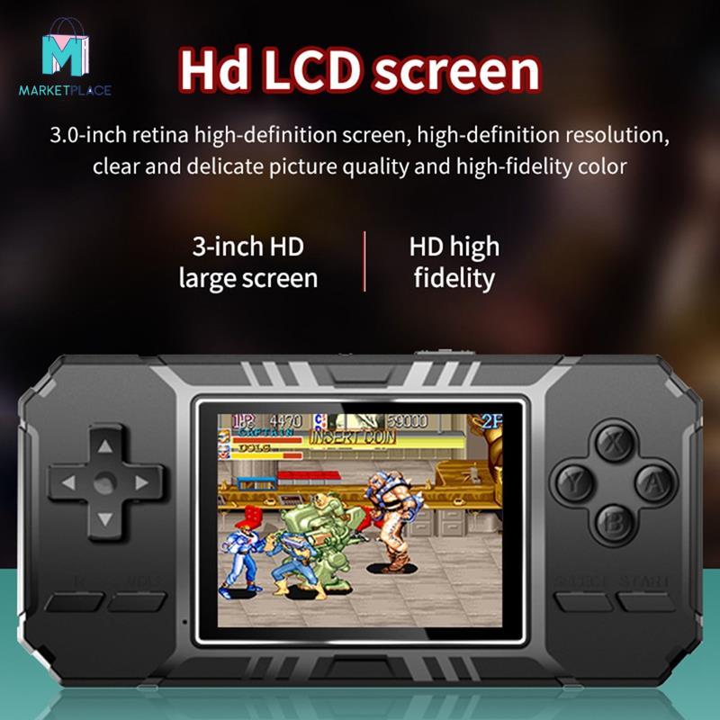 Máy chơi game cầm tay Mini cầm tay Retro Màn hình màu 8-Bit 3.0 Inch Máy chơi game LCD tích hợp 500 trò chơi