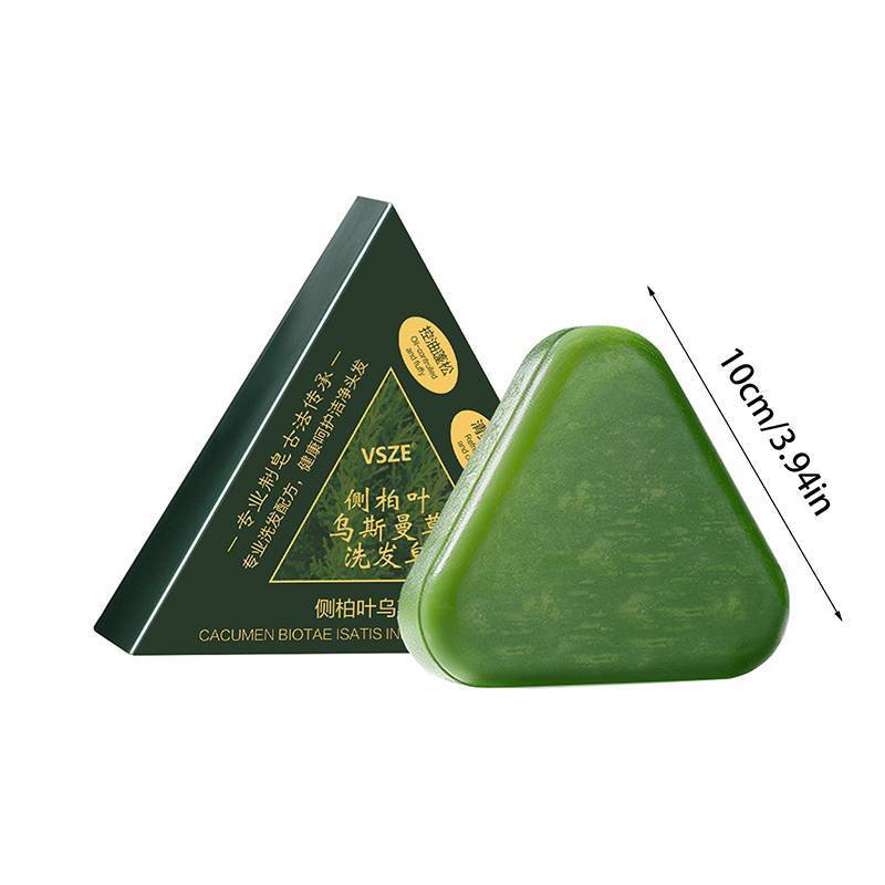 Xà phòng dầu gội thảo dược tự nhiên HFSHY Usman Grass & Platycladus Xà phòng thủ công Nuôi dưỡng tóc, kiểm soát dầu, sảng khoái, chăm sóc tóc mềm mại và êm dịu 120g VN
