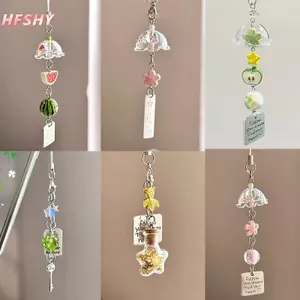 HFSHY Móc Khóa Dễ Thương Chuông Gió Mặt Dây Chuyền Nhiều Màu Treo Cho Điện Thoại Dây Túi Trang Trí Đáng Yêu Trang Trí Nhà Đồng Hành VN
