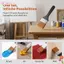 BEABOUT 7 Chiếc Bàn Chải Sơn, Tay Cầm Màu Đen Nylon Tranh Bàn Chải Phẳng, Ngay Cả Lượng Màu Sắc Đa Kích Thước Rộng Bàn Chải Phẳng Đầu Sơn Dầu Tranh Tường Sáng Tạo