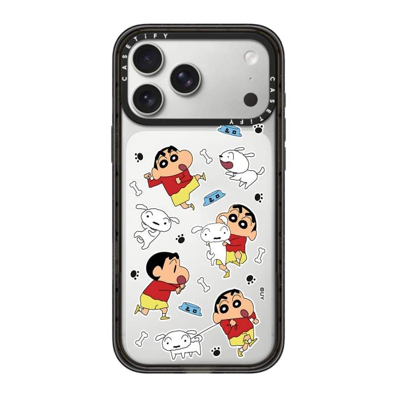 CASECASE X Crayon Shin chan Nohara Shiro Đen / Xanh da trời / Hồng Fizz Bộ sưu tập Màu sắc Trong suốt Cứng Hút Từ Tính Tác Động Dành Cho Apple IPhone 13 14 15 16 17Pro Max Plus Có Hộp