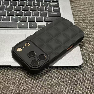 Ốp điện thoại kinh doanh màu trơn kẻ sọc Morandi 3D cho iPhone 17 Air 16 15 14 13 Pro Max Silicone mềm