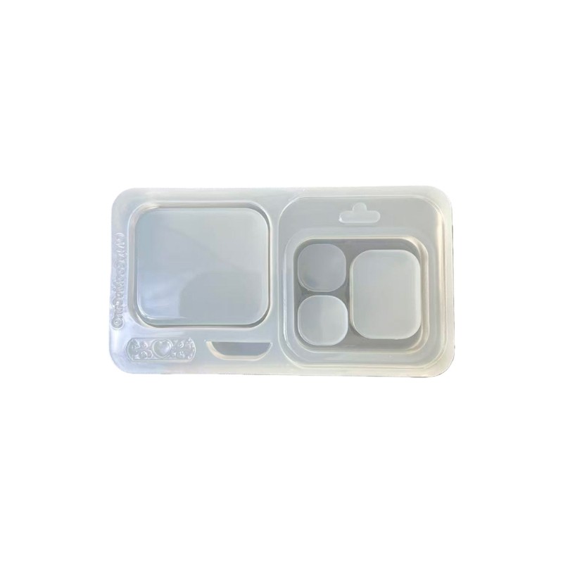 Bảng Khuôn Silicone 3 Lỗ từ Nhựa, Phù Hợp cho Thủ Công