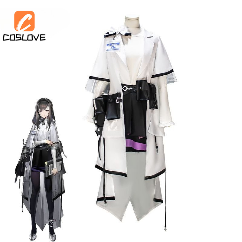 Anime Arknights - Quần Áo Cosplay Trọn Bộ Nhân Vật Bác Sĩ/Linh Mục, Đầm Tay Dài Cho Nữ