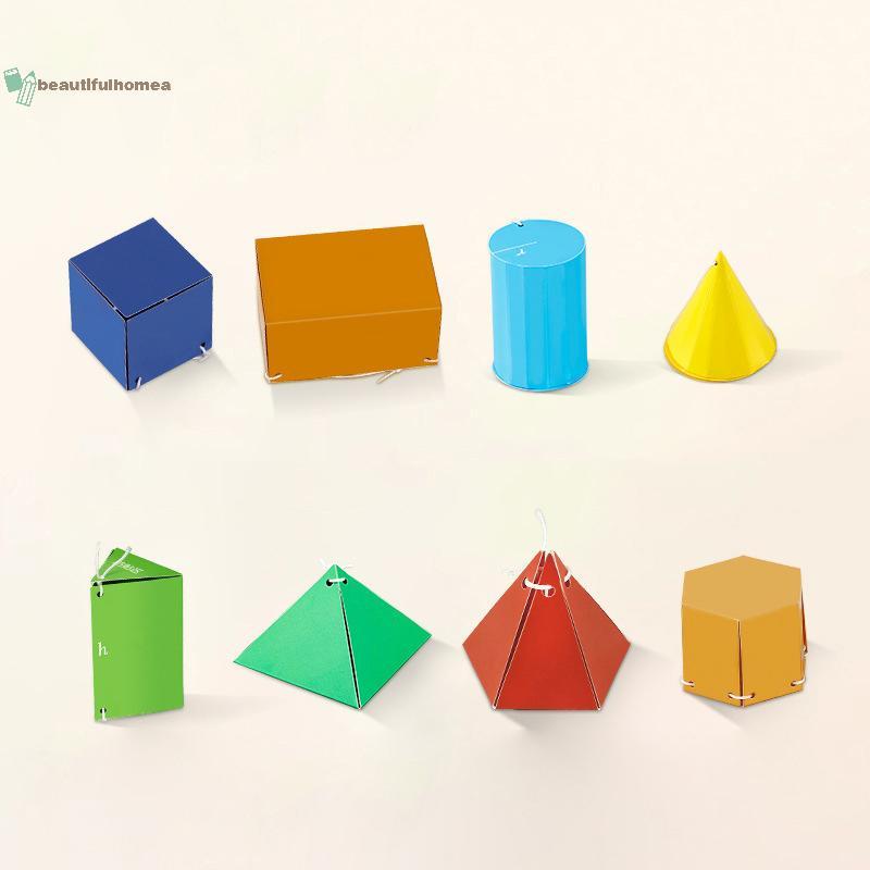 Sách BeautifulHomeA hình học 3D có thiết kế dây, dạy khối lượng & diện tích bề mặt