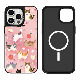 Ốp điện thoại cứng gương hình mèo từ tính cho iPhone 17 Pro Max 17 Air 16 Plus 15 14 13 12 11 Vỏ chống sốc
