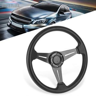 VBESTLIFE Vô lăng KIMISS Drifting Racing 350mm/14in Thay thế ô tô Hợp kim nhôm + Bộ chuyển đổi đa năng PU (màu đỏ)