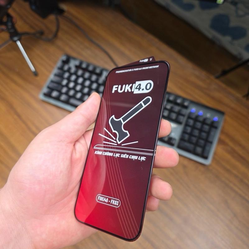 Kính cường lực cho Iphone siêu chịu lực FUKI40 FK03 cho ip 18 promax 17 16 15 14 13 12 11 xsm x xr plus air prm pro | BigBuy360 - bigbuy360.vn