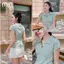 Áo Polo cộc tay cổ V Cotton dệt kim xếp ly eo PL01 MỊN VN thanh lịch