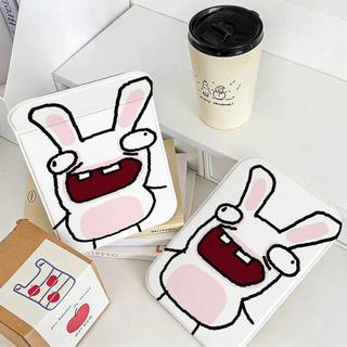 Gương gấp họa tiết thỏ vui nhộn, gương trang điểm cá tính
